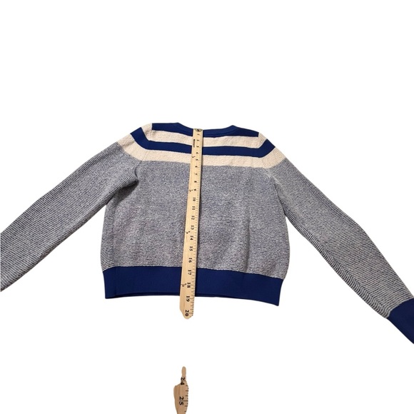 ANTHROPOLOGIE Maeve Paulina Striped Knit Crewneck Sweater by Size S - Picture 4 of 9